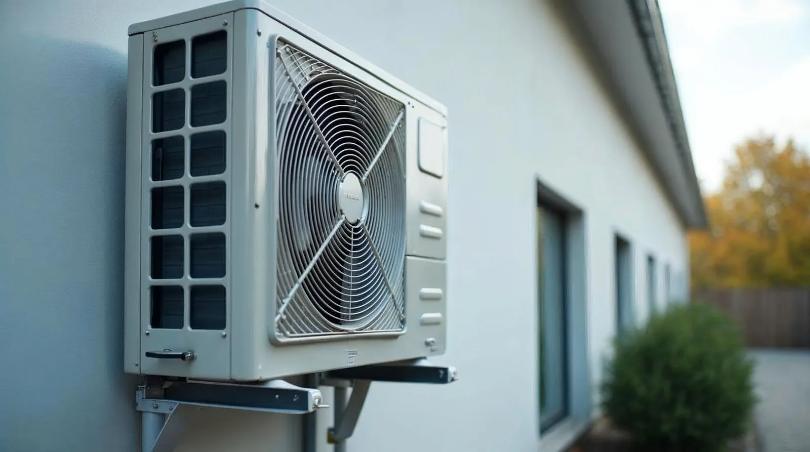 Technicien installant l'unité intérieure d'une climatisation