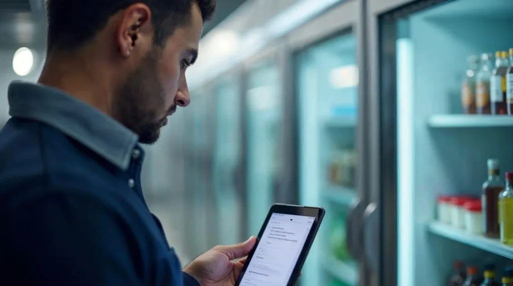 Suivi d'intervention frigorifique sur tablette