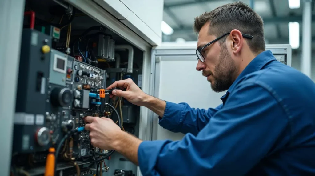 Maintenance d'une installation de froid industriel