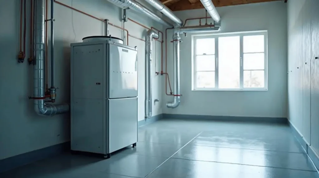 Module intérieur d'une pompe à chaleur géothermique
