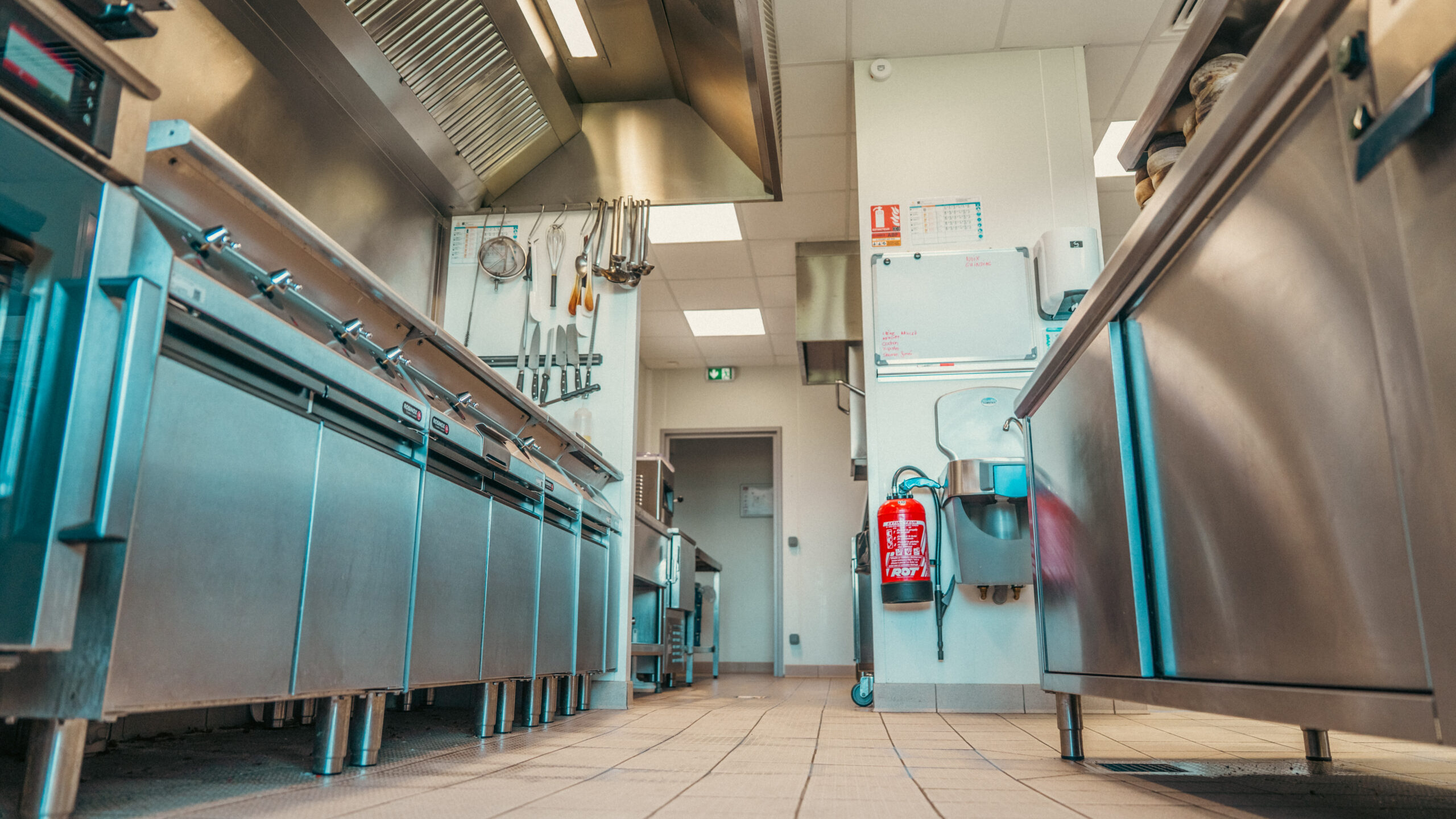 Agencement optimisé d'une cuisine professionnelle
