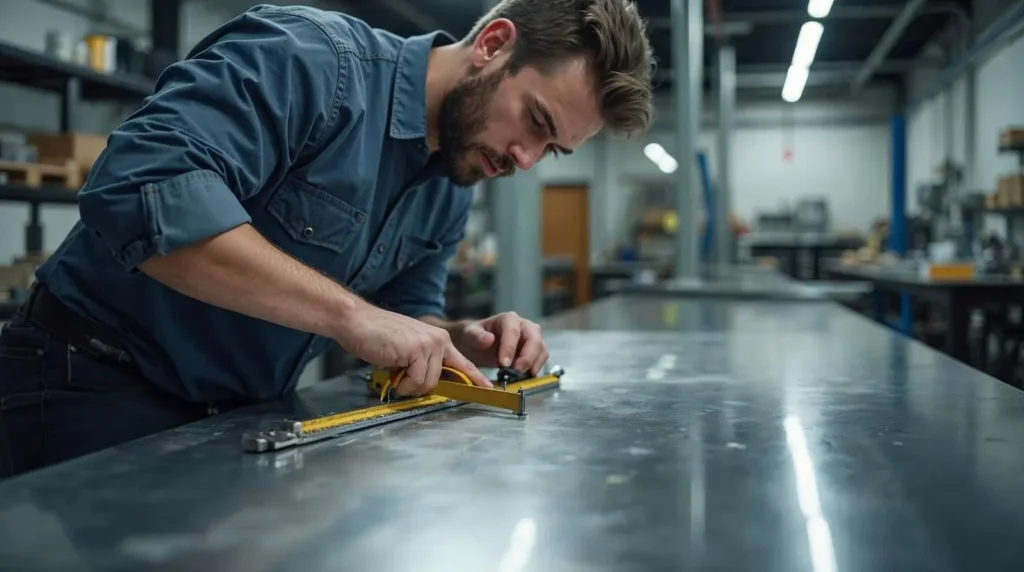 Entretien d'un plan de travail inox professionnel