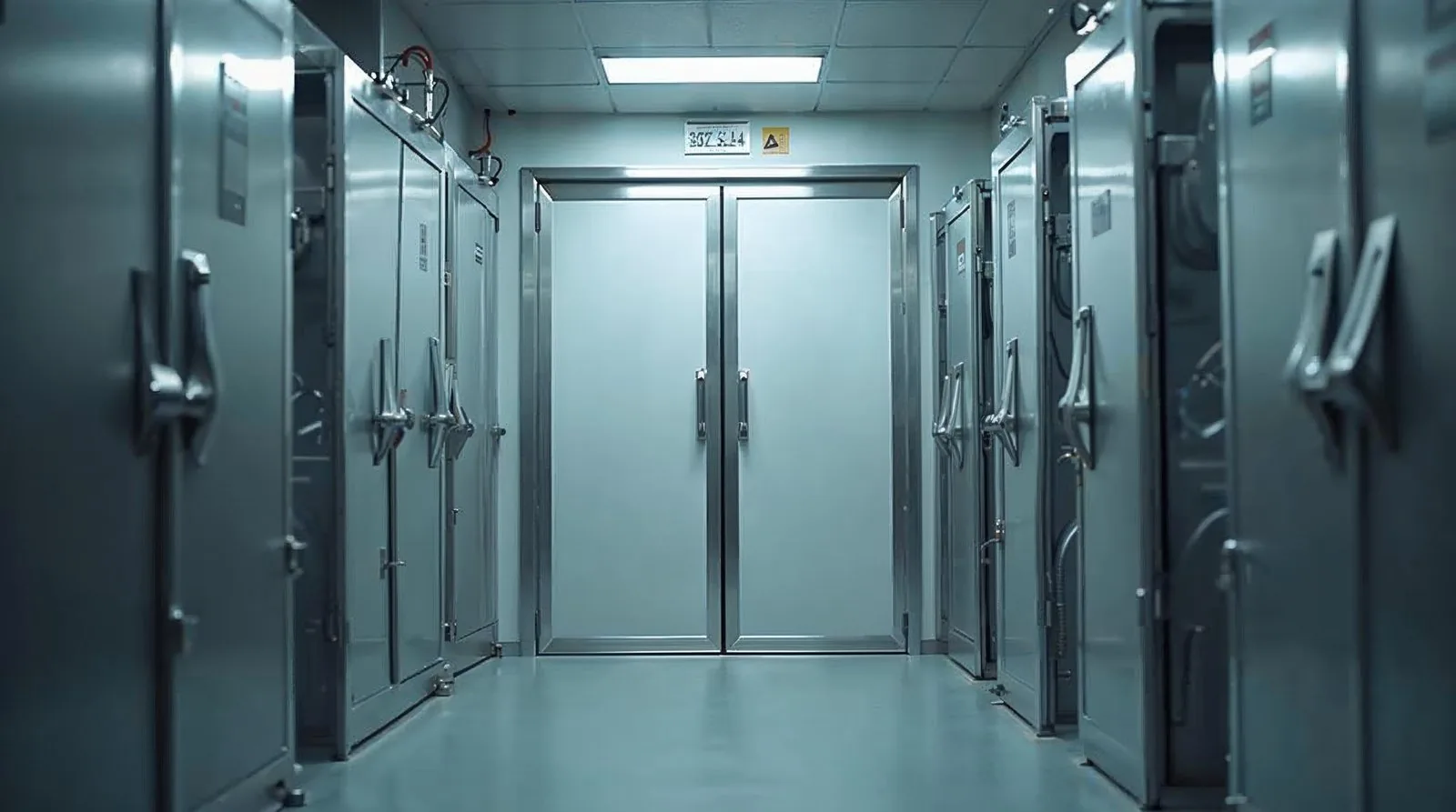 Porte isotherme installée dans un commerce de bouche