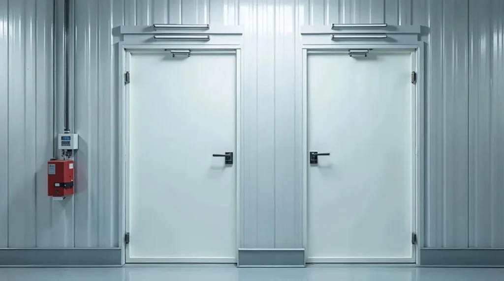 Comparaison entre porte isotherme et porte frigorifique